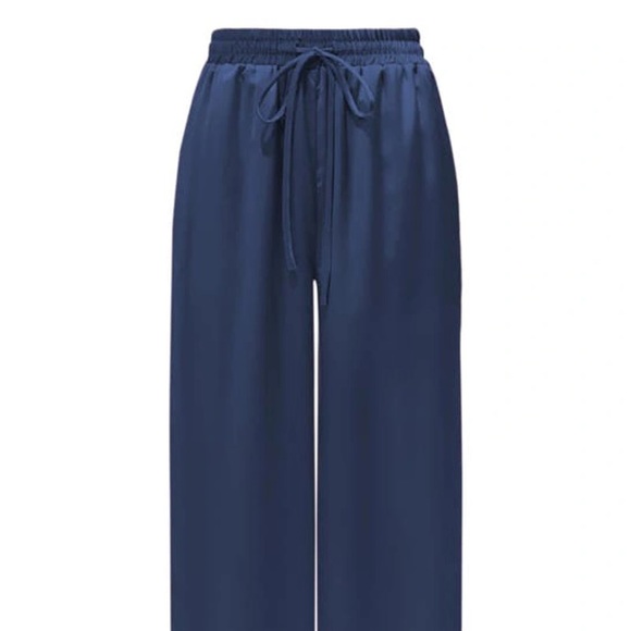 LightCodes Wide Leg Draw String Pants - Picture 3 of 11